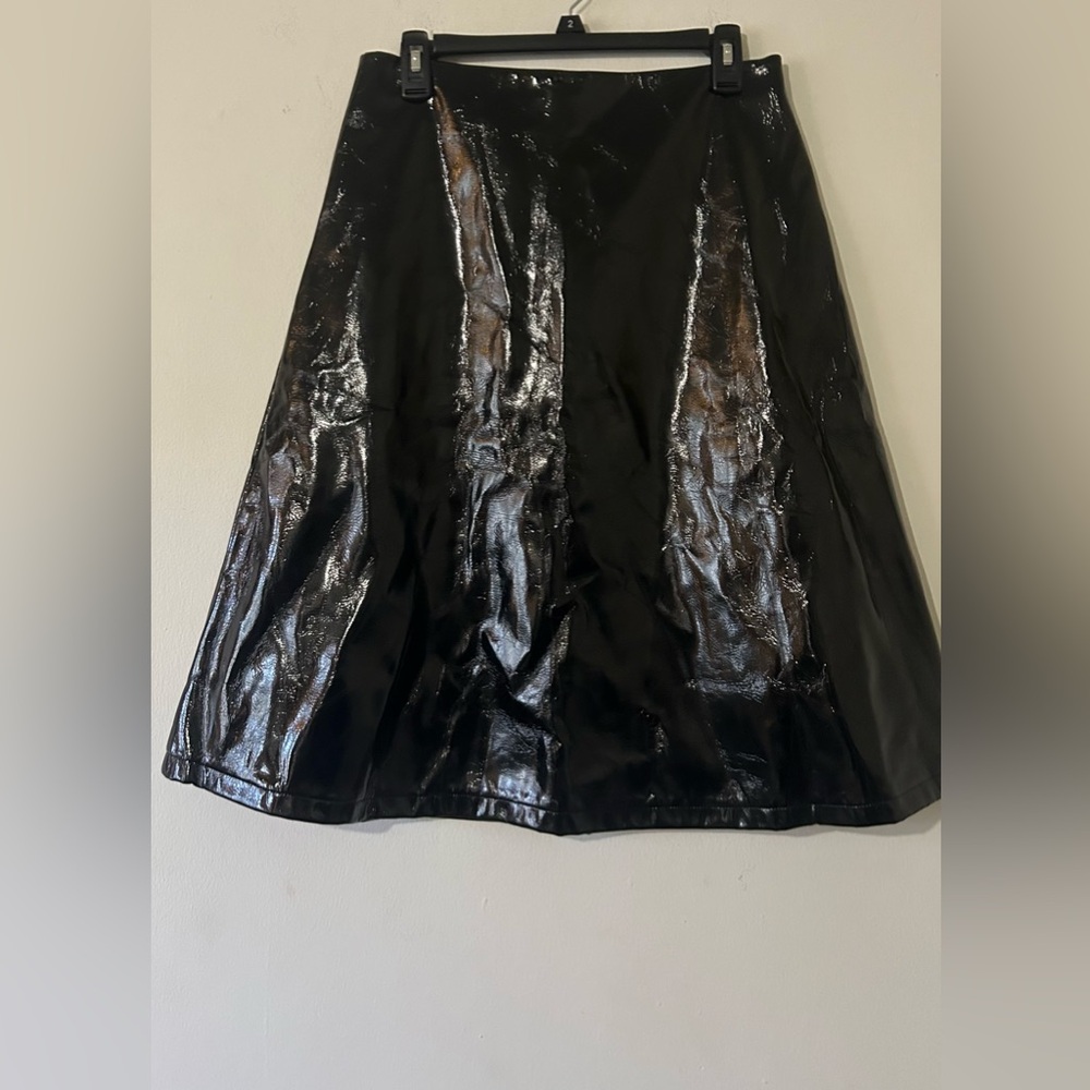 NWT The Collective Faux Leather A-Line Skirt